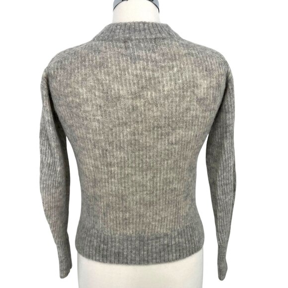 Everlane Alpaca Wool Blend Mock Neck Sweater Gray Size XS - Picture 5 of 8